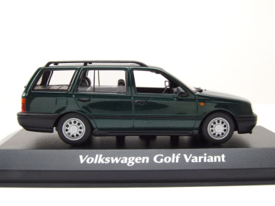 VW Golf 3 Variant Kombi 1997 grün metallic Modellauto 1:43 Maxichamps