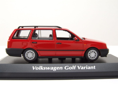 VW Golf 3 Variant Kombi 1997 rot Modellauto 1:43 Maxichamps