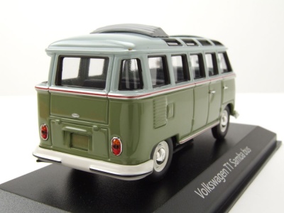 VW T1 Samba Bus 1961 grün grau Modellauto 1:43...