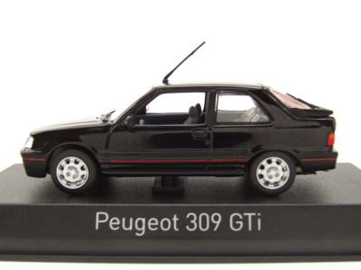 Peugeot 309 GTi 1987 schwarz Modellauto 1:43 Norev