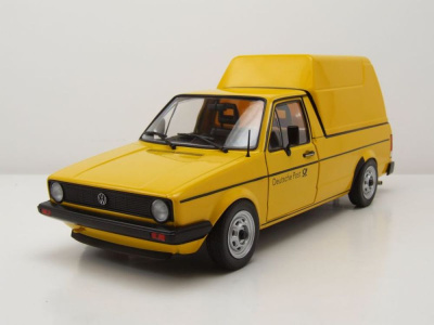 VW Caddy Deutsche Post 1982 gelb Modellauto 1:18 Solido