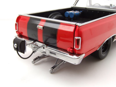 Chevrolet El Camino Pick Up Drag Outlaw 1965 rot schwarz Modellauto 1:18 Acme