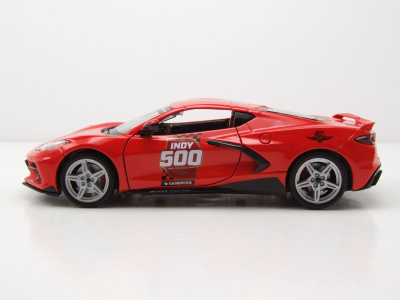 Chevrolet Corvette C8 Stingray Indy 500  Pace Car 2020 rot Modellauto 1:24 Greenlight Collectibles