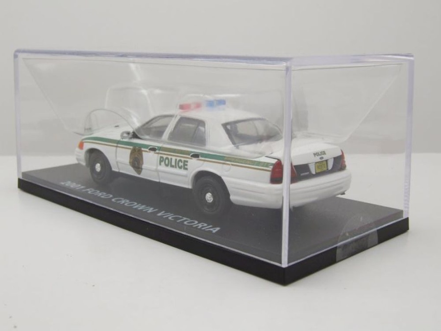 Ford Granada Modèle Réduit 1/43 Greenlight - Ford Crown Victoria Police Interceptor 2001 - Miniature Métal Neuve Collection Voiture Miniature
