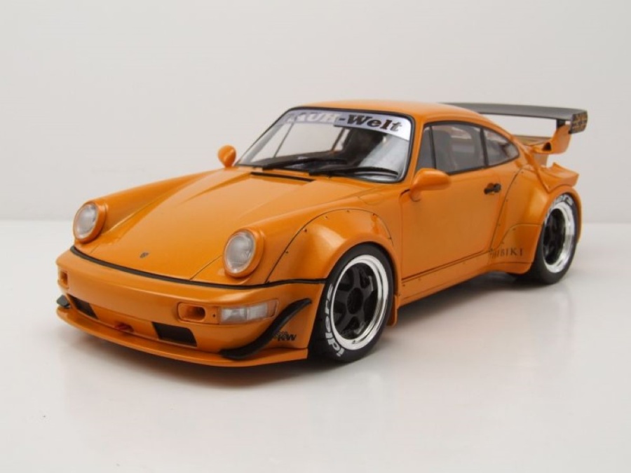 Porsche 911 (964) RWB Hibiki 2016 orange Modellauto 1:18 Solido