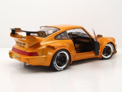 Porsche 911 (964) RWB Hibiki 2016 orange Modellauto 1:18 Solido