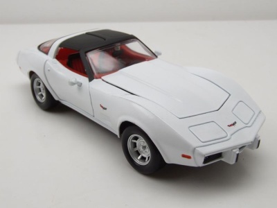 Chevrolet Corvette C3 1979 weiß Modellauto 1:24 Motormax