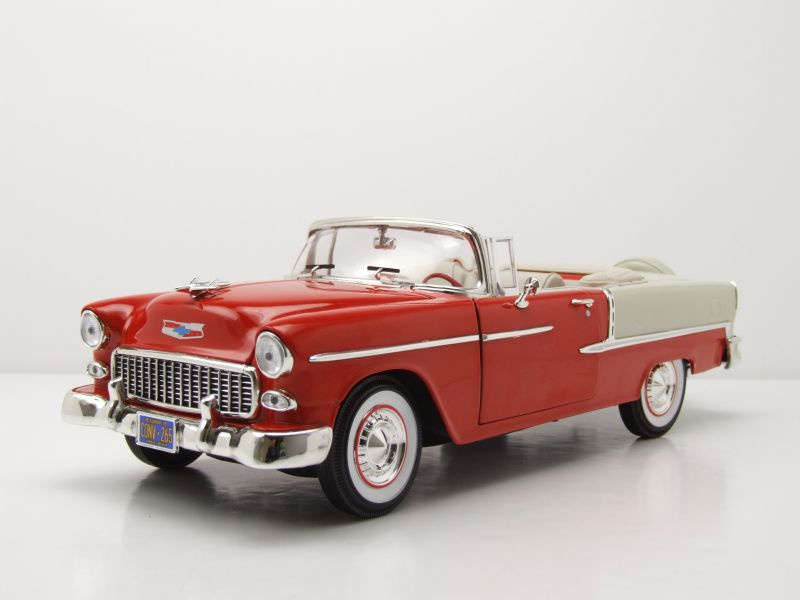 Chevrolet Bel Air Convertible 1955 rot weiß Modellauto...