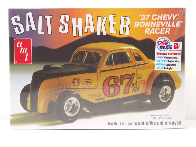 Chevrolet Bonneville Racer Salt Shaker 1937 Kunststoffbausatz Modellauto 1:25 AMT