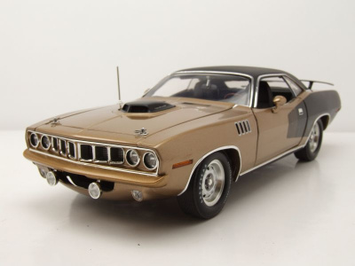Plymouth Hemi Cuda Super Track Pack 1971 gold schwarz...