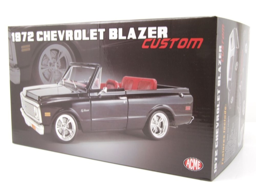 Modellauto Chevrolet Blazer Custom 1972 schwarz weiß 1:18 Acme bei