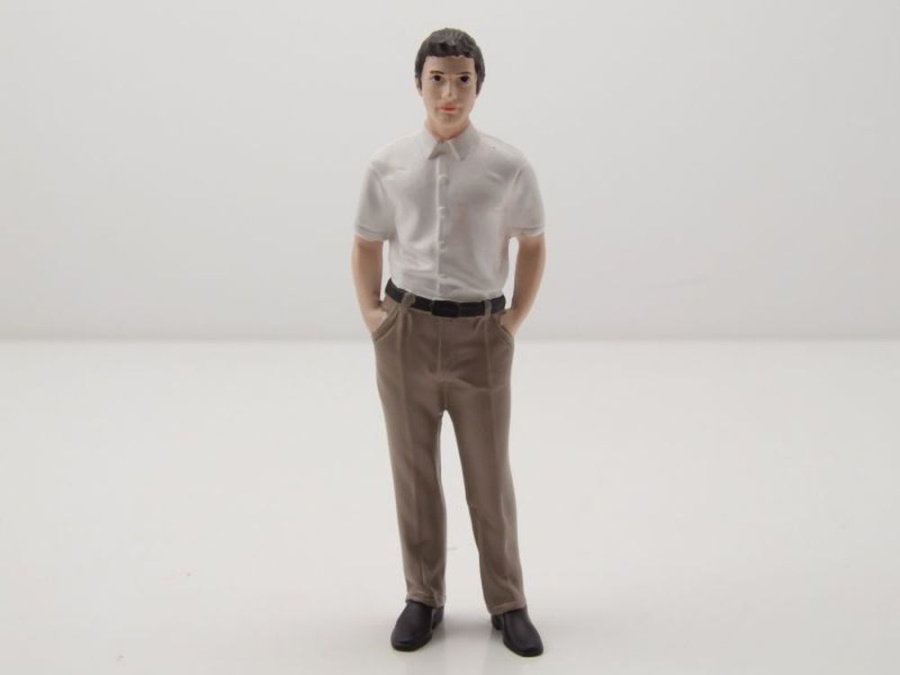 Figur The Dealership Kunde 1 Mann weißes Hemd für 1:18 Modelle American Diorama