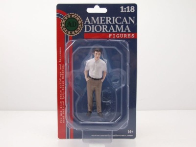 Figur The Dealership Kunde 1 Mann weißes Hemd für 1:18 Modelle American Diorama
