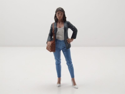 Figur The Dealership Kundin 4 mit Handtasche für 1:18 Modelle American Diorama