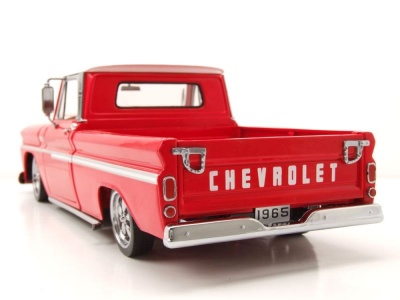 Chevrolet C-10 Styleside Pick Up Lowrider 1965 rot weiß Modellauto 1:18 Sun Star