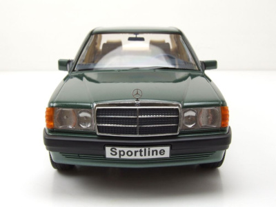 Mercedes 190 E 2.3 Sportline W201 1993 grün metallic Modellauto 1:18 Triple9