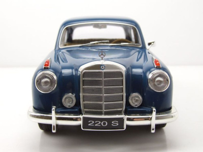 Mercedes 220 S Limousine 1956 blau Modellauto 1:18 KK Scale