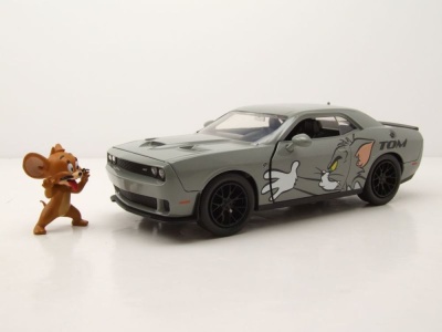 Dodge Challenger 2015 grau Tom & Jerry Modellauto...
