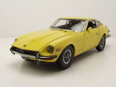 Datsun 240Z Coupe 1972 gelb Modellauto 1:18 Sun Star