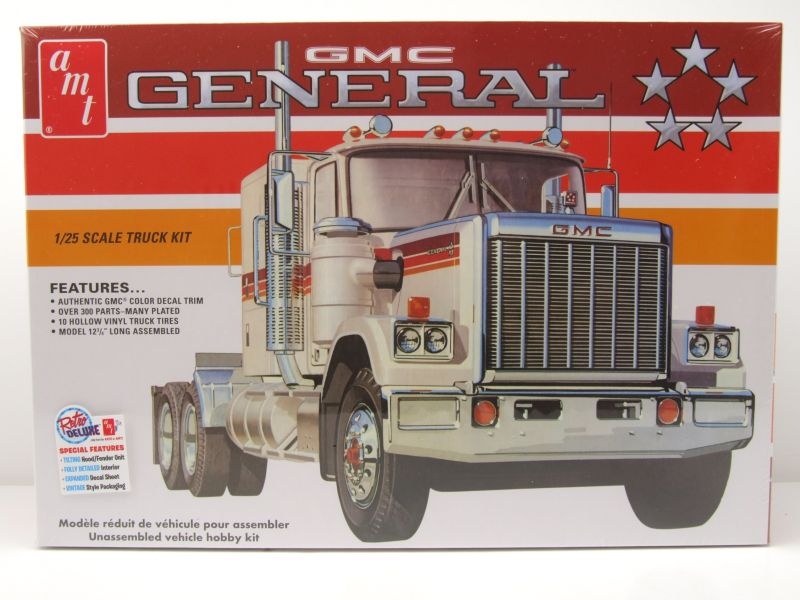 GMC General Semi Tractor Zugmaschine Kunststoffbausatz Modellauto 1:25 AMT
