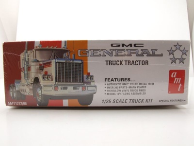 GMC General Semi Tractor Zugmaschine Kunststoffbausatz Modellauto 1:25 AMT