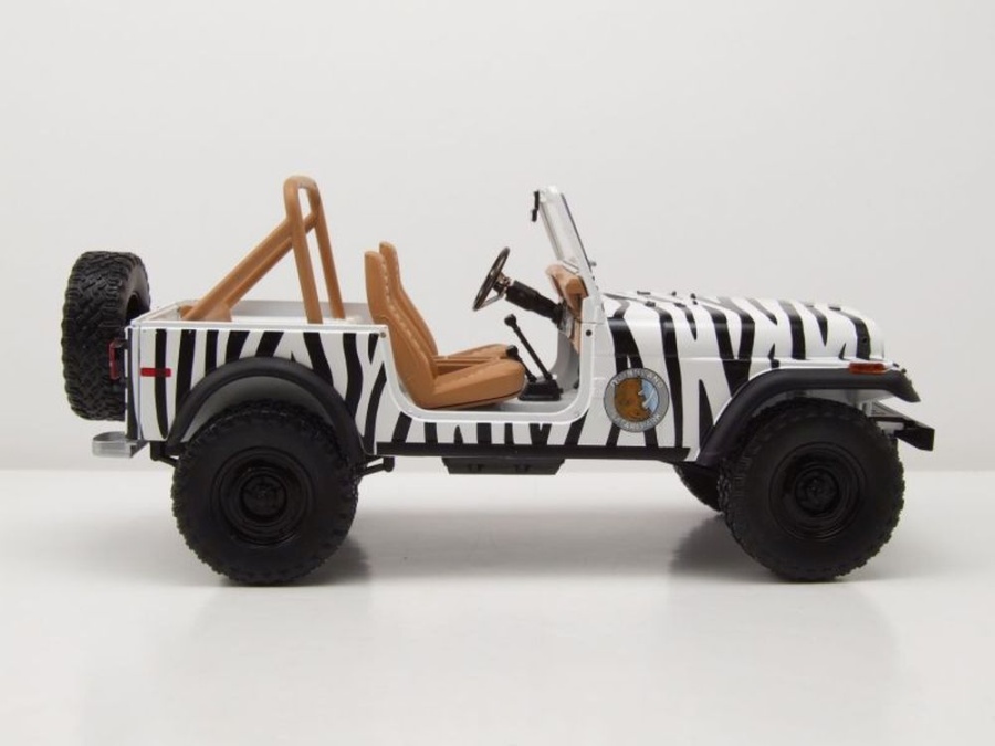 Jeep CJ-7 1976 Blanche Ace Ventura - 1:18 Greenlight - Figurine Film
