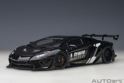 Lamborghini Aventador Liberty Walk LB-Works Limited Edition schwarz Modellauto 1:18 Autoart