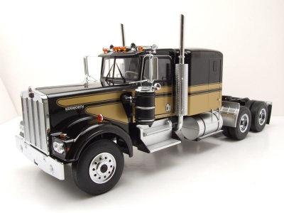 Kenworth W900 Zugmaschine 1975 schwarz gold Modellauto...