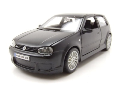 VW Golf 4 R32 matt schwarz Modellauto 1:24 Maisto