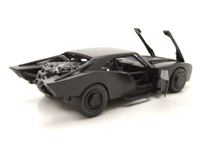 Batmobile The Batman 2022 schwarz mit Figur Modellauto 1:24 Jada Toys
