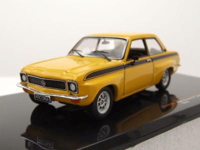 Opel Ascona A Tuning 1973 gelb Modellauto 1:43 ixo models