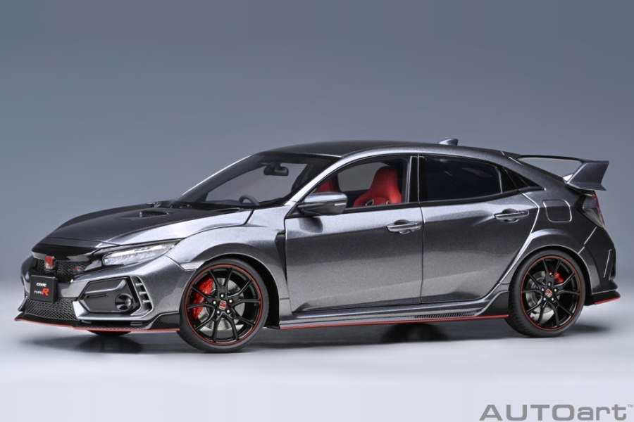 Modellauto Honda Civic Type R FK8 2021 polished metal metallic 1 