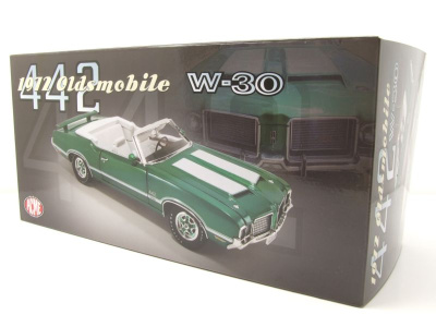 Oldsmobile 442 W-30 Convertible 1972 grün Modellauto 1:18 Acme