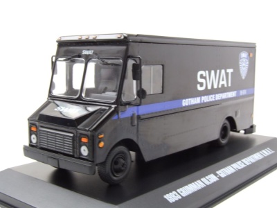 Grumman Olson Gotham Police Department SWAT 1993 schwarz Modellauto 1:43 Greenlight Collectibles