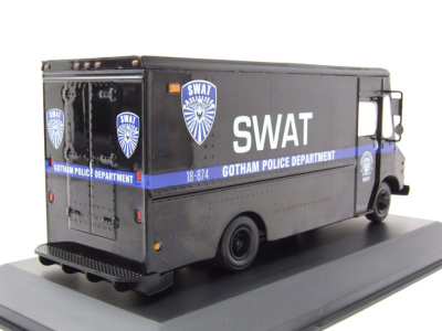 Grumman Olson Gotham Police Department SWAT 1993 schwarz Modellauto 1:43 Greenlight Collectibles