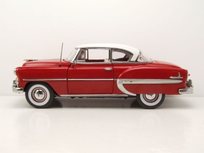 Chevrolet Bel Air Hardtop Coupe 1953 rot weiß Modellauto 1:18 Sun Star