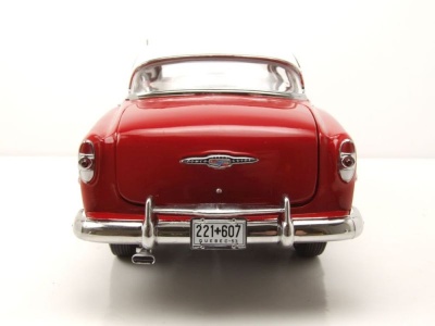 Chevrolet Bel Air Hardtop Coupe 1953 rot weiß Modellauto 1:18 Sun Star