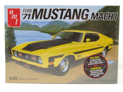Ford Mustang Mach 1 1971 Kunststoffbausatz Modellauto 1:25 AMT