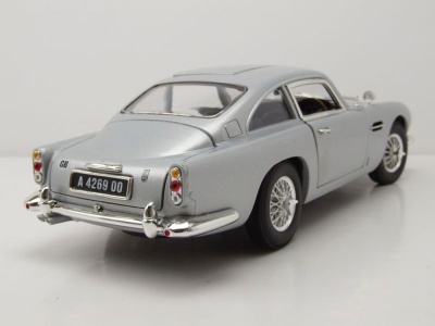 Aston Martin DB5 1965 silber James Bond No Time to Die Modellauto 1:18 Auto World