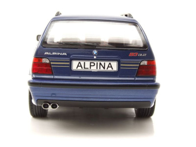 BMW Alpina B3 3.2 E36 Touring Kombi 1995 dunkelblau metallic Modellauto 1:18 MCG