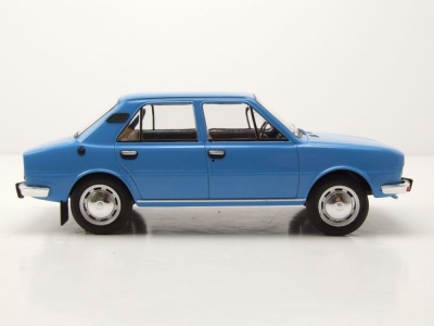 Skoda 105 L 1976 blau Modellauto 1:24 Whitebox