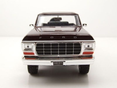 Ford Bronco Pick Up 1978 dunkelrot weiß Modellauto 1:24 Motormax