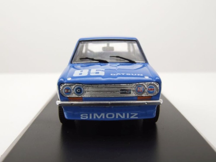 Modellauto Datsun 510 BRE #85 1972 blau weiß rot Bobby Allison 1
