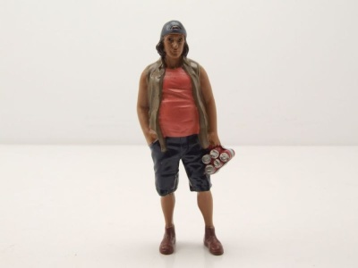 Figur Campers 2 Mann mit Mütze und Weste für 1:18 Modelle American Diorama