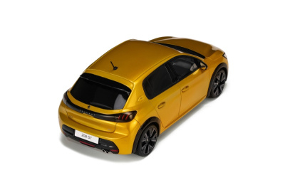 Peugeot 208 GT 2020 gelb metallic Modellauto 1:18 Ottomobile
