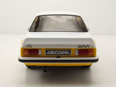 Opel Ascona B 400 1982 weiß gelb Modellauto 1:18 ixo models