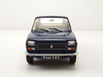 Fiat 127 1971 dunkelblau Modellauto 1:24 Whitebox
