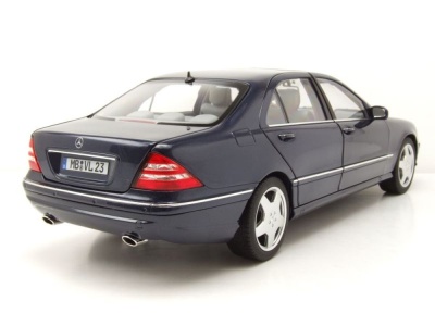 Mercedes S-Klasse S55 AMG W220 2000 dunkelblau metallic Modellauto 1:18 Norev