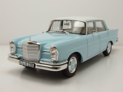 Mercedes 220 S Heckflosse W111 1965 hellblau Modellauto...