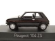 Peugeot 104 ZS 1979 schwarz Modellauto 1:43 Norev